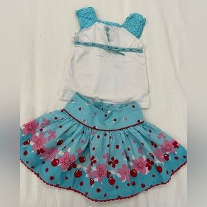 $10 bundle Pumpkin Patch shirt / skirt set - size 6-12mths